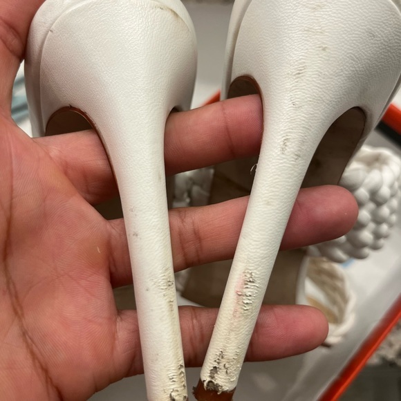 Braided white heels - Picture 4 of 6